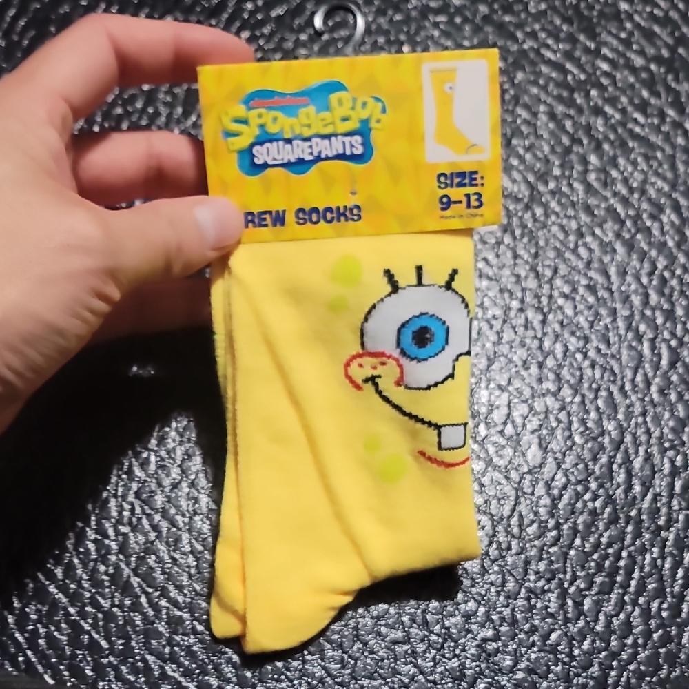 SpongeBob SquarePants Yellow Fun Socks